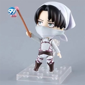 Attack on Titan Levi Cleanup Capitán Q Versión Nendoroided Movable Face Change Doll Ornament 417 - Product Image 1