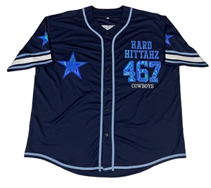 Camiseta de Béisbol Personalizada con Láser, Nombre y Número Personalizados, Ropa Deportiva para Fanáticos, 100% Poliéster, Protección UV, Secado Rápido - Product Image 1