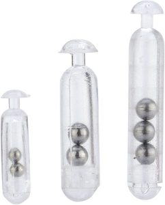 Señuelo de pesca con sonajeros de vidrio, tubo vibrador para gusano, tubo insertable para jig, sonajeros que agitan para atraer, atrayentes para atado de moscas - Product Image 1