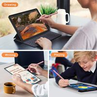 Pena Stylus Sentuh Kapasitif Pasif dengan Tutup Magnetik Kompatibilitas Universal untuk iPad Android Tanpa Lag Bahan Paduan Aluminium