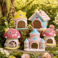 Abri en céramique pour hamster, maison d'été rafraîchissante avec compartiment isotherme, pour hamster syrien, pygmée et petits animaux de compagnie, décoration et accessoire de cage