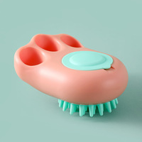Nouvelle Conception Distributeur de Shampooing pour Animaux Brosse de Toilettage Outil de Massage pour Chats et Chiens Brosse de Douche pour Animaux