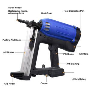 Chiodatrice a <span class=keywords><strong>Gas</strong></span> per Intelaiature per Calcestruzzo e Pareti con Batteria al Litio Senza Fili per Montaggio - Product Image 2