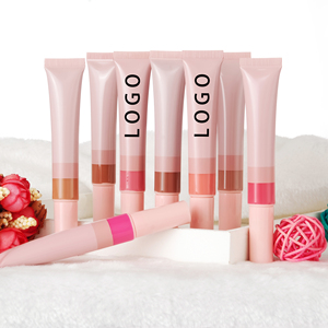 2024 nuevo colorete líquido de belleza maquillaje facial palo resaltador contorno rubor Etiqueta Privada palo con aplicador de cojín - Product Image 4