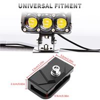 Support de montage universel en aluminium CNC 6063 pour barre lumineuse LED, sans perçage, kit de fixation pour feux de travail sur capot pour véhicules tout-terrain