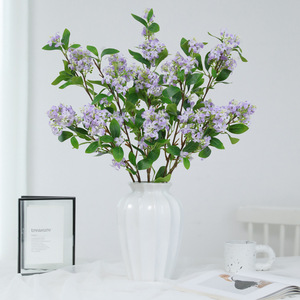 Artificial Flowers Fragrant Osmanthus Jasmine Plastic Silk High Simulation Home Decor Living Room <b>Bedroom</b> Arrangement - Product Image 3