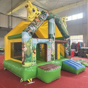 Château gonflable à thème animal en PVC de nouvelle conception, 4m*4m, petit parc de saut gonflable, maison de saut gonflable pour enfants à <span class=keywords><strong>vendre</strong></span> - Product Image 2