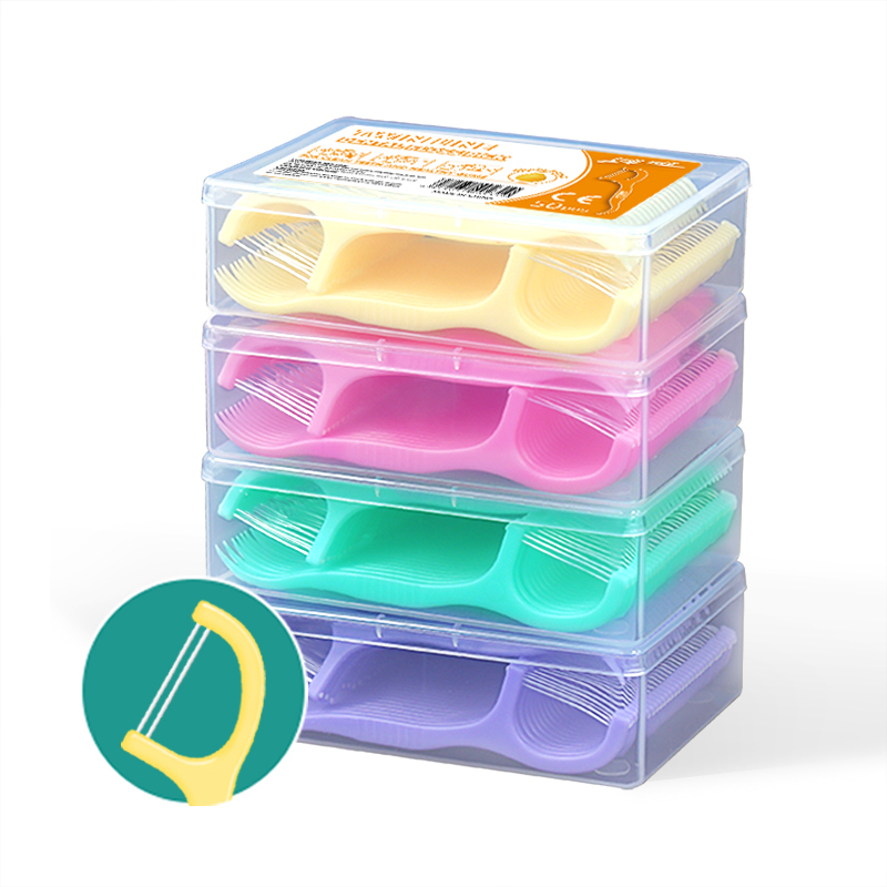 Bulk Twin Line Dental Flossers Colored