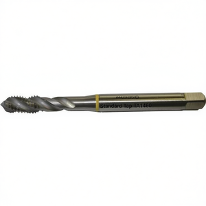 Macho de roscar estándar TA1460 sin recubrimiento, helicoidal de 40 grados para orificios ciegos, tolerancia 6H, machos y terrajas - Product Image 2