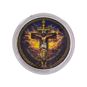 Nuevos Productos 2026 Moneda Conmemorativa Plana 2D de Jesús, Artesanía en Metal Plateado, <span class=keywords><strong>1</strong></span> <span class=keywords><strong>Onza</strong></span> de Plata Troy, Decoración para el Hogar, Regalo Coleccionable - Product Image 3