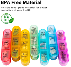 กล่องใส่<span class=keywords><strong>ยา</strong></span> AIMO A370 สำหรับ 3 เวลาต่อวัน, กล่องยาประจำวัน 7 วัน, กล่องจัด<span class=keywords><strong>ยา</strong></span>ประจำสัปดาห์ - Product Image 2