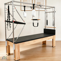 Máquinas de Pilates Reformer, Mesa de Pilates Cadillac de Roble para Entrenamiento de Instructores y Programas de Certificación en Estudios