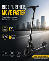 Vente flash : Trottinette électrique pliable à double freinage, étanche, avec éclairage LED, vitesse maximale de 19 km/h et batterie de 5,2 Ah