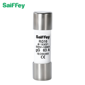 <span class=keywords><strong>Fusible</strong></span> cylindrique électrique de services d'OEM de SaiFFey double chapeau R015 <span class=keywords><strong>gG</strong></span> 10*38mm AC500V HRC <span class=keywords><strong>fusible</strong></span> pour la base de RT18-32 fabriquée en Chine - Product Image 4