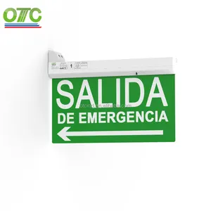 OT-ES809 צ 'ילה ארגנטינה כפול צד SALIDA Emergencia Led שלט יציאת חירום אור