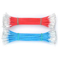 Câble en silicone haute température UL3122 avec bornes à ressort, connecteurs à fourche isolés pour équipement industriel, production