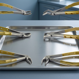 Forceps dentaire ergonomique en acier inoxydable pour extraction chirurgicale des premiers molaires supérieurs et inférieurs, des dents de sagesse – Instrument manuel de classe I - Product Image 6