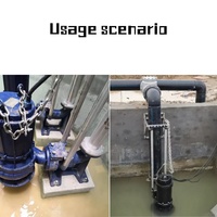 Pompe électrique pour broyeur d'eaux usées en acier inoxydable Pompe à eau pour agitateur d'eaux usées submersible chimique avec agitateur
