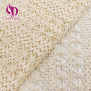Tessuto di pizzo a maglia all'uncinetto ad asciugatura rapida 100% maglia in poliestere tessuto di pizzo scavato per abiti copricapo da spiaggia senza schienale - Product Image 6