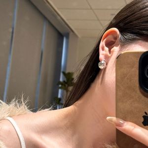 Dylam Unique Fashion Design Sparkling Surface 925 Sterling Silver Rhodium 22K Gold Plated <b>Hook</b> <b>Clip</b> on Stud Earrings Jewelry - Product Image 5