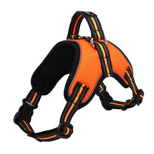 Rompi Harness kerah anjing pelepasan cepat, poliester dengan fitur bantalan tarik reflektif cerah - Product Image 4