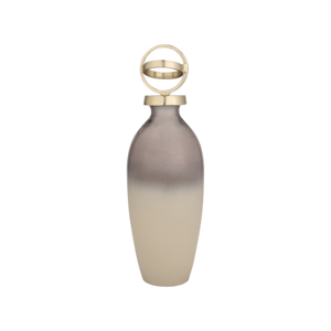 Vaso in vetro con coperchio a sfera, moderno vaso decorativo per fiori, per soggiorno, ingresso, tavolo, decorazione per la casa - Product Image 1
