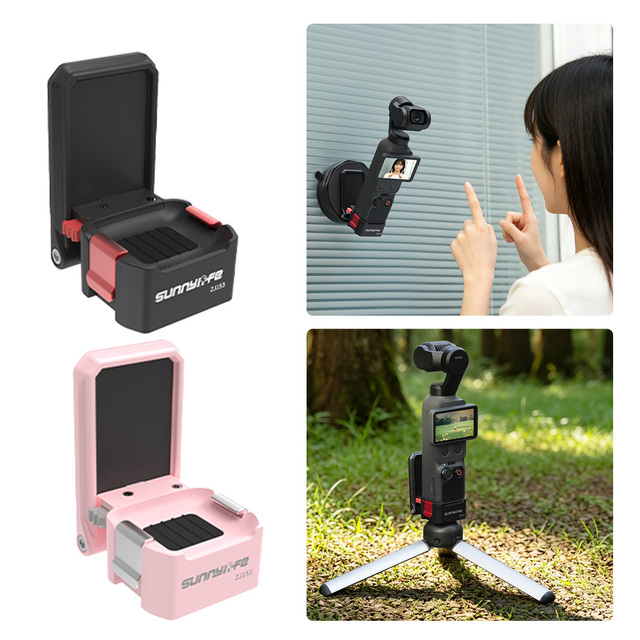 Quick-Release Plastic Magnetic Mount for DJI Osmo Pocket 4 Expansion Bracket Adjustable Base Pocket 4/3 Camera Accessories