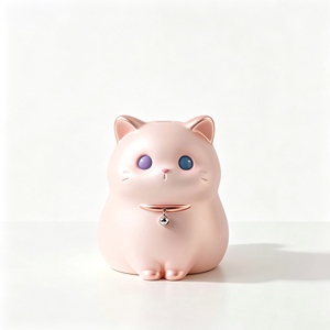 <span class=keywords><strong>Hucha</strong></span> de gato con campana y collar, caja de ahorro de monedas de <span class=keywords><strong>gatito</strong></span> de dibujos animados, adorno de escritorio para habitación infantil, regalo de cumpleaños para niños, decoración del hogar - Product Image 2