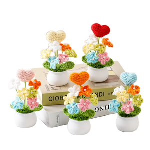 Planta en Maceta 3D de Hilo Terminado, No <span class=keywords><strong>Me</strong></span> Olvides, Árbol de Nubes, Tejido a Mano, Suave, Ecológico, Adorno Pequeño para Oficina, Coche, Año Nuevo Chino - Product Image 1