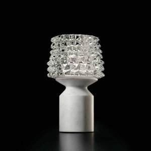 Crystal <b>Table</b> Lamp With Marble Base E27 Led Bulb Switch Control Geometric Design Night Light For Living Room Bedroom Decor - Product Image 2