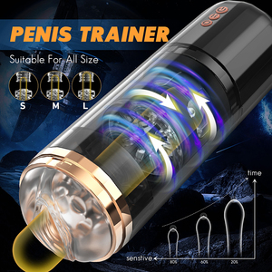 Copa de masturbación vibratoria giratoria automática para hombre, succión Sexy, Sexo Oral Real, entrenador de retardo de tiempo, Stroker de pene caliente - Product Image 6