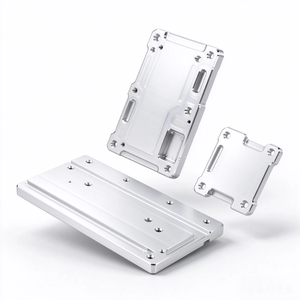 Panel Frontal de Mecanizado CNC Anodizado Personalizado, Placa de Posicionamiento Ranurada y Perforada de Alta Precisión, Placa Base de Soporte para Robot Industrial - Product Image 1