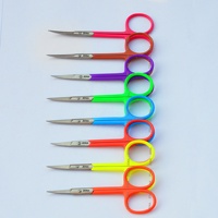 Ciseaux à cuticules professionnels en acier inoxydable de qualité chirurgicale, courbés, pour droitiers, pointe affûtée, pour ongles, cheveux, barbe, maquillage