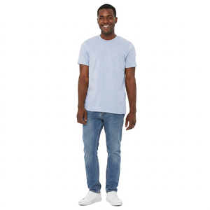 Camiseta Ligera Unisex de Manga Corta, Transpirable, con Cuello Redondo, Elegante para Hombre - Product Image 1