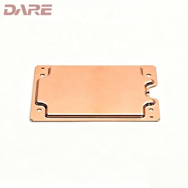 Wholesale C10100 Copper Heat Sink Plate High Thermal Conductivity Flat Vapor Chamber Custom Size for Electronic Instruments