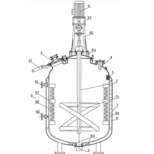 हीटिंग hydrolysis के साथ रासायनिक रिएक्टर रिएक्टर प्लास्टिसिन के लिए रासायनिक kneader उत्पादन लाइन