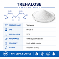 LCHBIO Trehalose 99% HPLC 99-20-7 Ingrédient Cosmétique Hydratant pour la Barrière Cutanée Matière Première Formulation Poudre