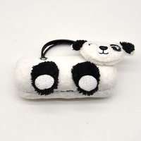Étui à lunettes en peluche mignon en forme d'animal, sac à main portable de dessin animé, boîte à lunettes de soleil pour enfants et filles