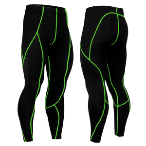 High-Waist Seamless Compression Gym Yoga Fitness <b>Pants</b> Breathable Anti-Bacterial Knitted Leggings with Customized Logo - Product Image 1