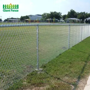 Manufacturer Hot Dipped Galvanized Sliver Chain Link Fence