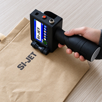 Imprimante jet d'encre portable 25,4 mm pour logos sur tissus, sacs à main, sacs en vrac, sacs de courses – Imprimante portable pour sacs