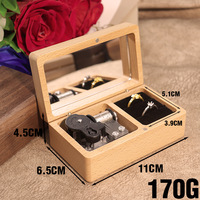 Boîte à musique en bois Yiyu Hot Pick pour demande en mariage, boîte à huit tons Sky City, cadeau pour petite amie, Saint-Valentin, boîte cadeau musicale