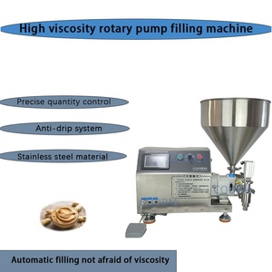 단일 노즐 고점도 블루 베리 잼 얇은 시럽 크림 크랩 노 코코넛 마요네즈 치즈 로터 펌프 크림 충전 기계 - Product Image 5
