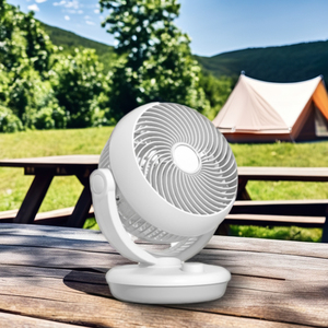 Kipas meja portabel 8 inci kipas sirkulasi udara listrik 100 derajat kepala miring variabel untuk akurasi arah - Product Image 2