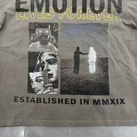 T-shirt à manches courtes pour couple, style européen et américain, imprimé devant et derrière, lettres tendance, sport, vente chaude, émotions mixtes
