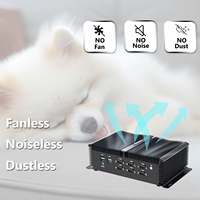 KINGDEL Mini PC Tanpa Kipas Core i7 Generasi ke-10 RAM 16GB DDR4 SSD NVMe 1TB 3xHD 4K 4096x2304, 2xRJ45 Giga LAN 6xCOM