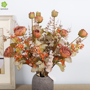 Ramo de Flores Artificiales de Eucalipto de Seda, Alta Simulación, Decoración para Bodas y Hogar, 120 cm - Product Image 5
