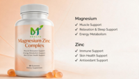 Complexe Magnésium-Zinc OEM 90 Gummies, Soutien Musculaire, Soutien de la Santé de la Peau