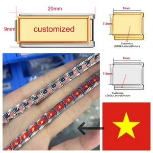 Breloques personnalisées en acier inoxydable avec lettres italiennes A-Z (26 lettres) pour bracelets DIY – Idéal pour la création de bijoux et cadeaux - Product Image 6
