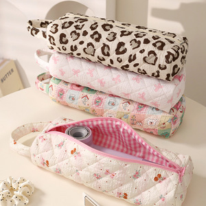 Sac de rangement multifonctionnel pour outils capillaires floraux, grande capacité, portable, léger, sac cosmétique pour sèche-<span class=keywords><strong>cheveux</strong></span> - Product Image 1